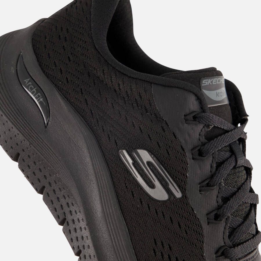 Skechers Arch Fit 2.0 Wide Sneakers zwart Vegan