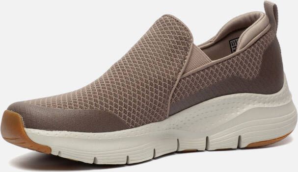 Skechers Arch Fit Banlin instappers taupe Textiel