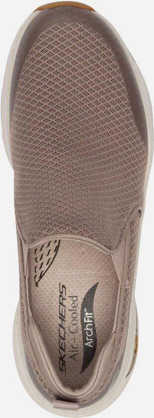 Skechers Arch Fit Banlin instappers taupe Textiel