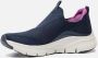 Skechers Arch Fit Keep It Up Dames Sneakers Navy Purple - Thumbnail 2