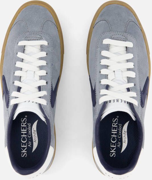 Skechers Arch Fit Legend Sneakers blauw Suede