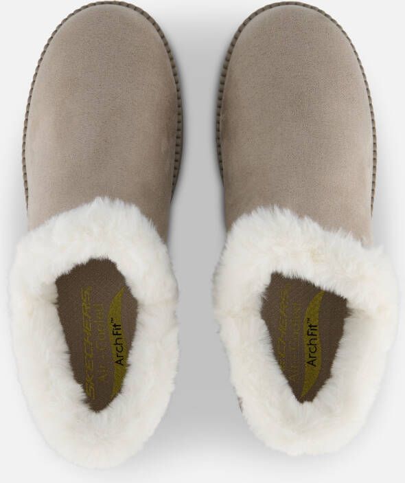 Skechers Arch Fit Pantoffels taupe Synthetisch