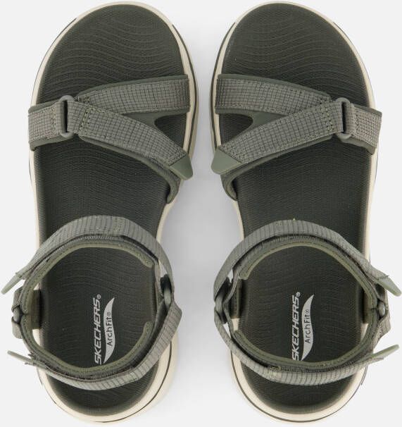 Skechers Arch Fit Sandalen groen Textiel