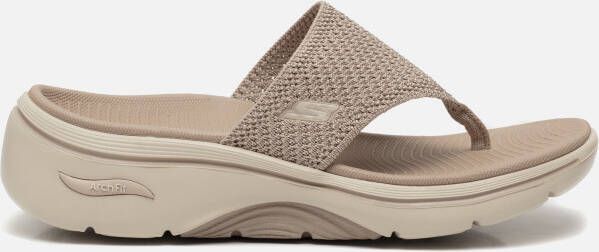 Skechers Arch Fit Slippers zwart Textiel