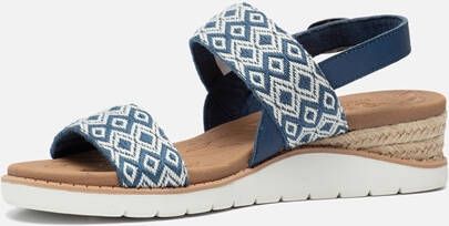 Skechers Beach Kiss Wedge sandalen blauw