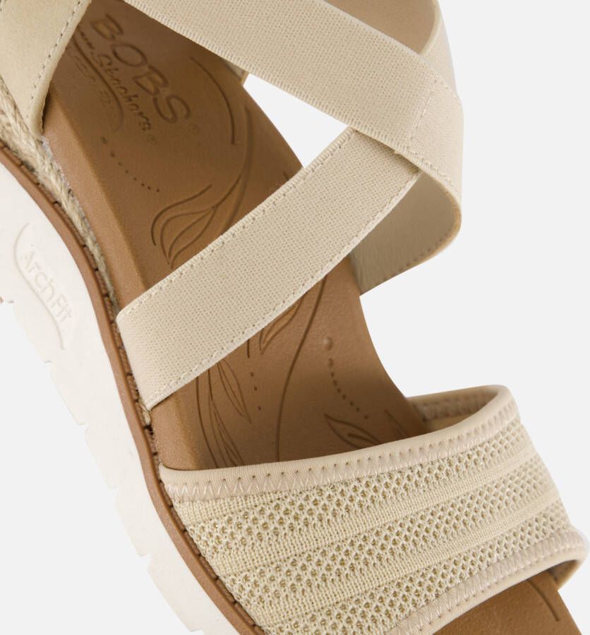 Skechers Bobs Arch Fit Beach Kiss Sandalen beige