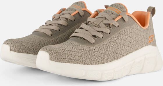 Skechers Bobs B Flex Sneakers taupe Textiel