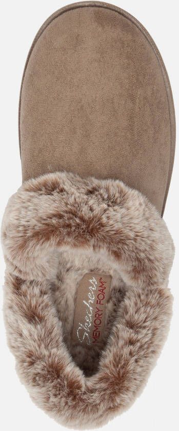 Skechers Cozy Campfire pantoffels taupe