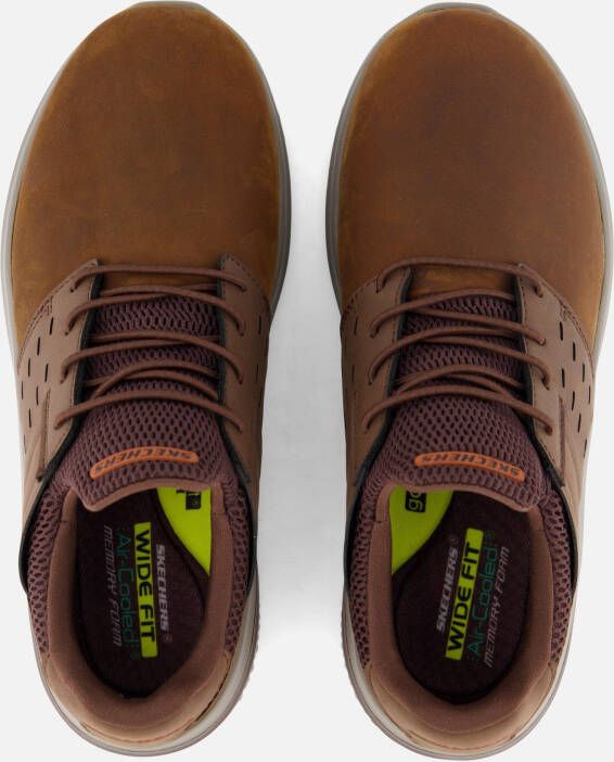 Skechers Delson 3.0 Ezra Sneakers bruin Leer