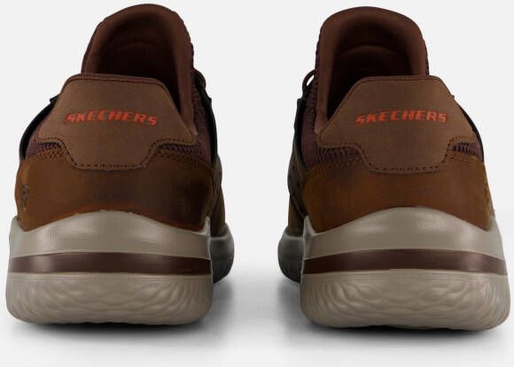 Skechers Delson 3.0 Ezra Sneakers bruin Leer