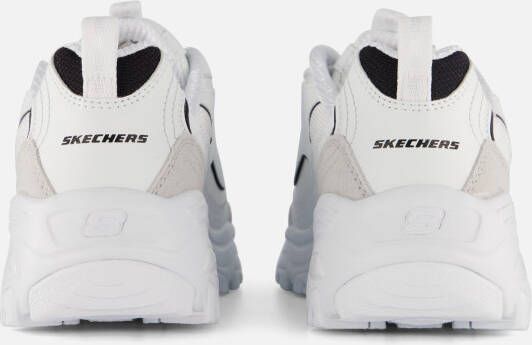 Skechers D'Lites Sneakers wit Suede