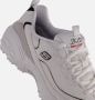 Skechers D'Lites New Heat Dames Sneakers Wit Zwart - Thumbnail 7