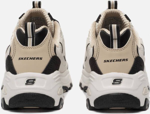 Skechers D'Lites Sneakers wit Textiel