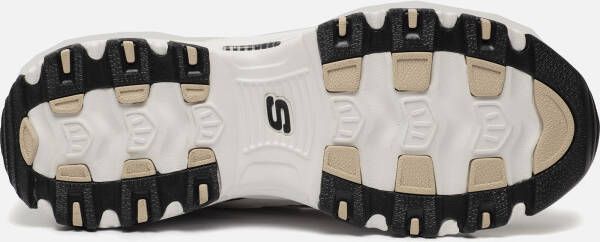 Skechers D'Lites Sneakers wit Textiel