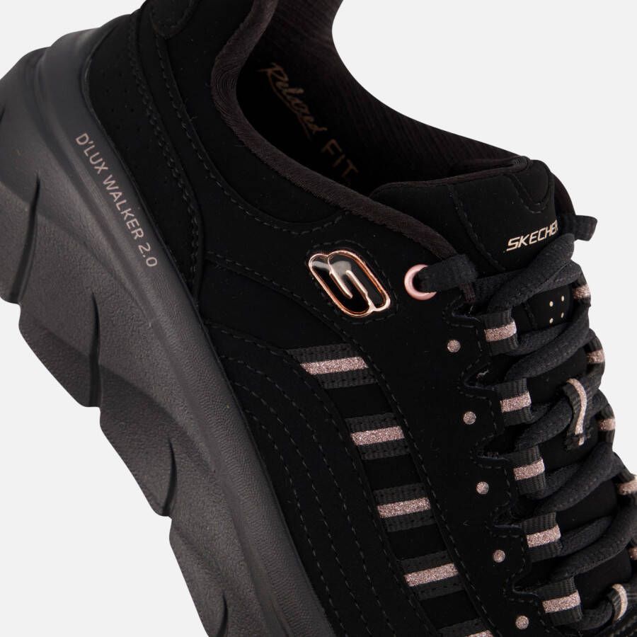 Skechers D'Lux Walker 2.0 Sneakers zwart