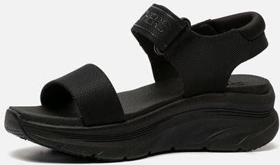 Skechers D'Lux Walker New Block sandalen zwart