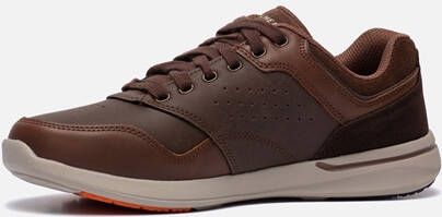 Skechers Elent Velago sneakers bruin Leer