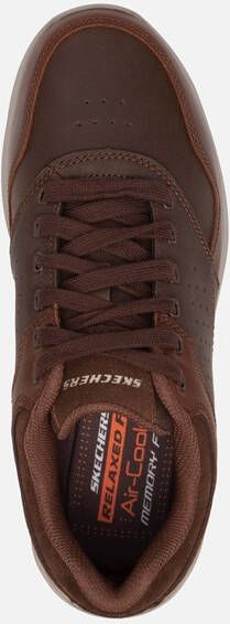 Skechers Elent Velago sneakers bruin Leer