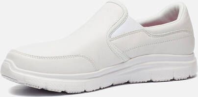 Skechers Flex Advantage werkschoenen wit Leer