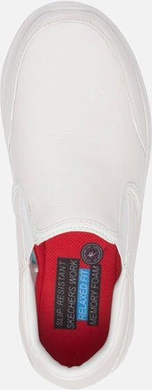Skechers Flex Advantage werkschoenen wit Leer