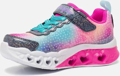 Skechers Flutter Heart Lights sneakers blauw roze