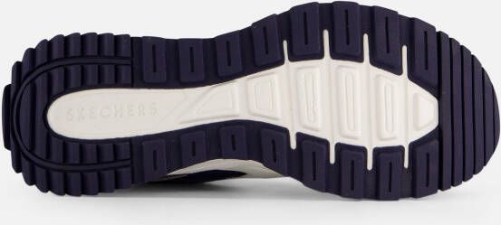 Skechers Fury Lace Low Sneakers blauw Suede