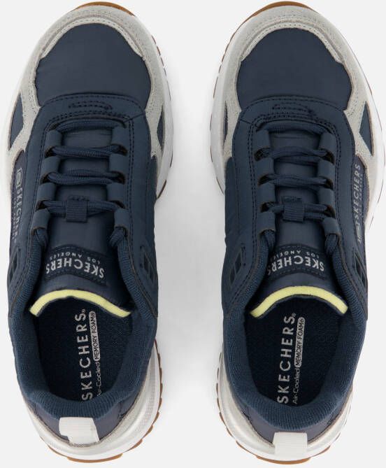 Skechers Fury Sneakers blauw Textiel