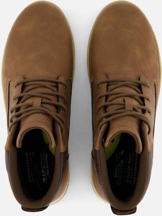 Skechers Garlan Veterschoenen bruin Synthetisch