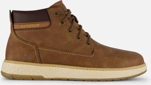 Skechers Garlan Veterschoenen bruin Synthetisch