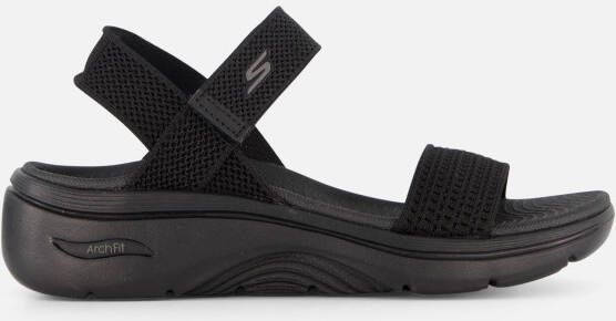 Skechers Go Walk Arch Fit Sandalen zwart Textiel