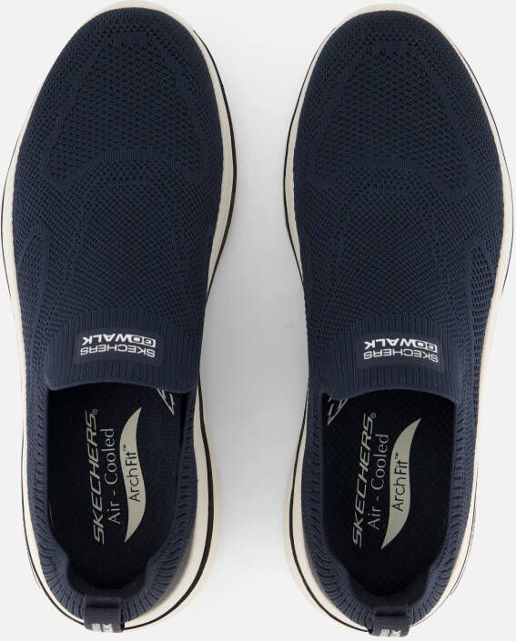 Skechers Go Walk Arch Fit Slip ins blauw