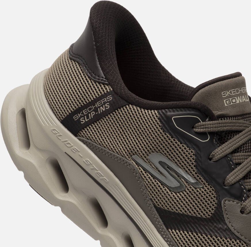 Skechers Go Walk Glide Step Slip-ins taupe Textiel