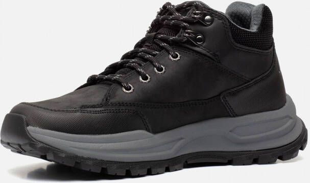 Skechers Goodyear Zeller veterschoenen zwart Leer