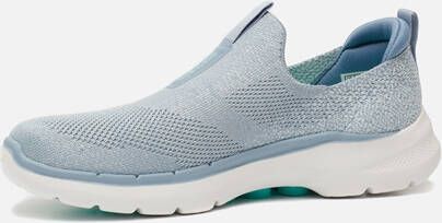 Skechers GoWalk 6 Glimmering instappers blauw