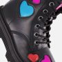 Skechers Gravlen Hi Metallic Heart Meisjes Laarzen Zwart - Thumbnail 9