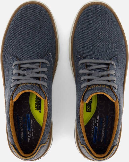 Skechers Hyland Ratner Sneakers blauw Canvas