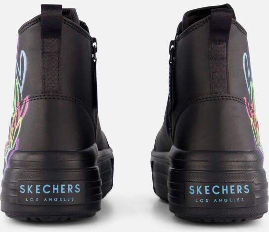 Skechers Hyperlift Veterboots zwart Synthetisch