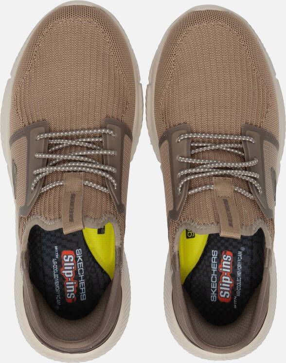 Skechers Ingram Brackett Sneakers taupe Textiel