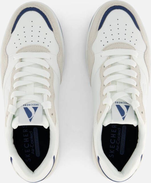Skechers Lage Lifestyle Veterschoen met Blauwe Accenten White Heren - Foto 4