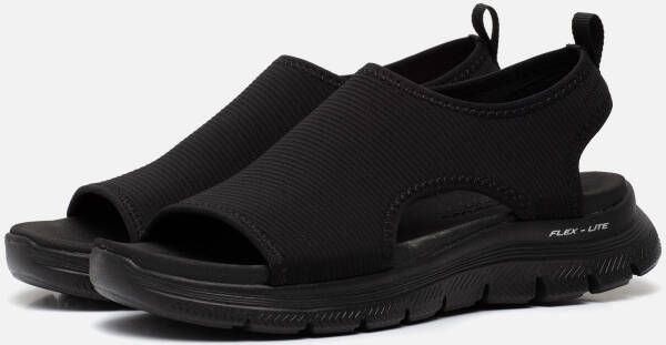 Skechers Line Flex Appeal 4.0 Sandalen zwart