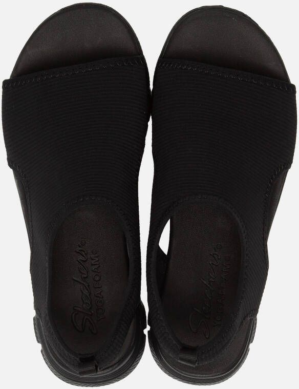Skechers Line Flex Appeal 4.0 Sandalen zwart