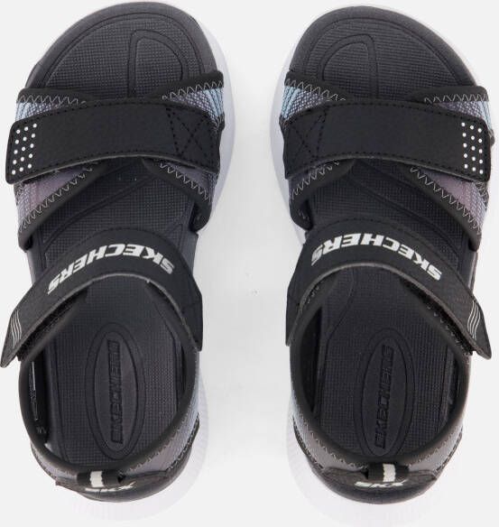 Skechers Microspec Splash Sandalen zwart Textiel