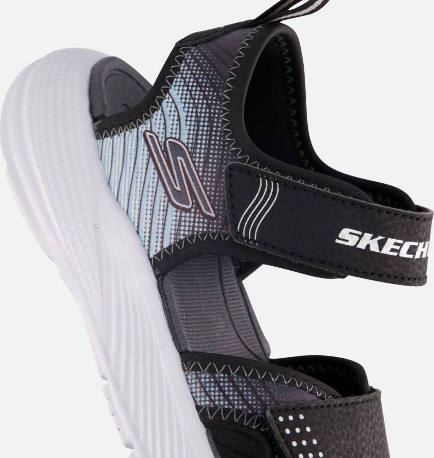Skechers Microspec Splash Sandalen zwart Textiel
