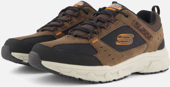 Skechers Oak Canyon Sneakers bruin Textiel