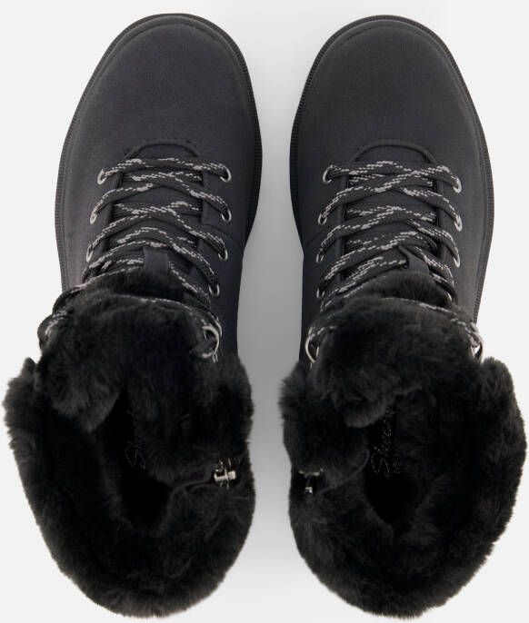 Skechers Park City Veterboots zwart Nubuck