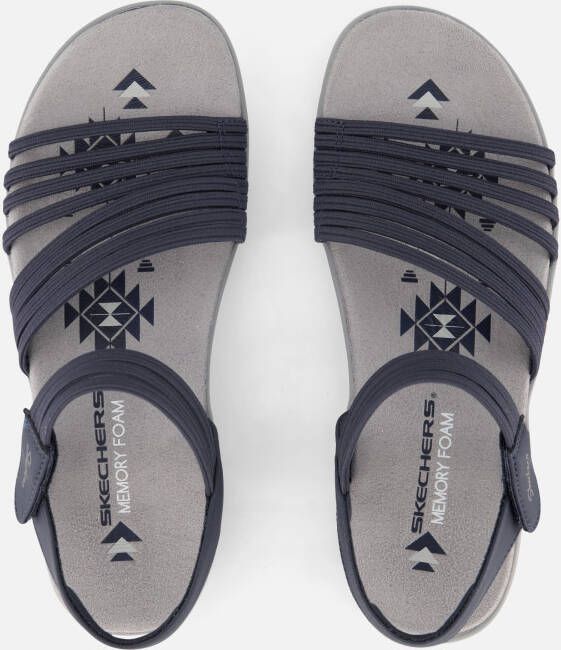 Skechers Reggae Slim sandalen blauw Vegan