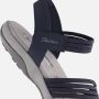 Skechers Reggae Slim Dames Sandaal Coffee Run 163573 NVY - Thumbnail 8