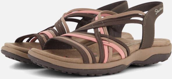 Skechers Reggae Slim Sandalen taupe Textiel