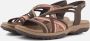 Skechers Reggae Slim Simply Stretch Sandalen Plat donkerbruin - Thumbnail 8