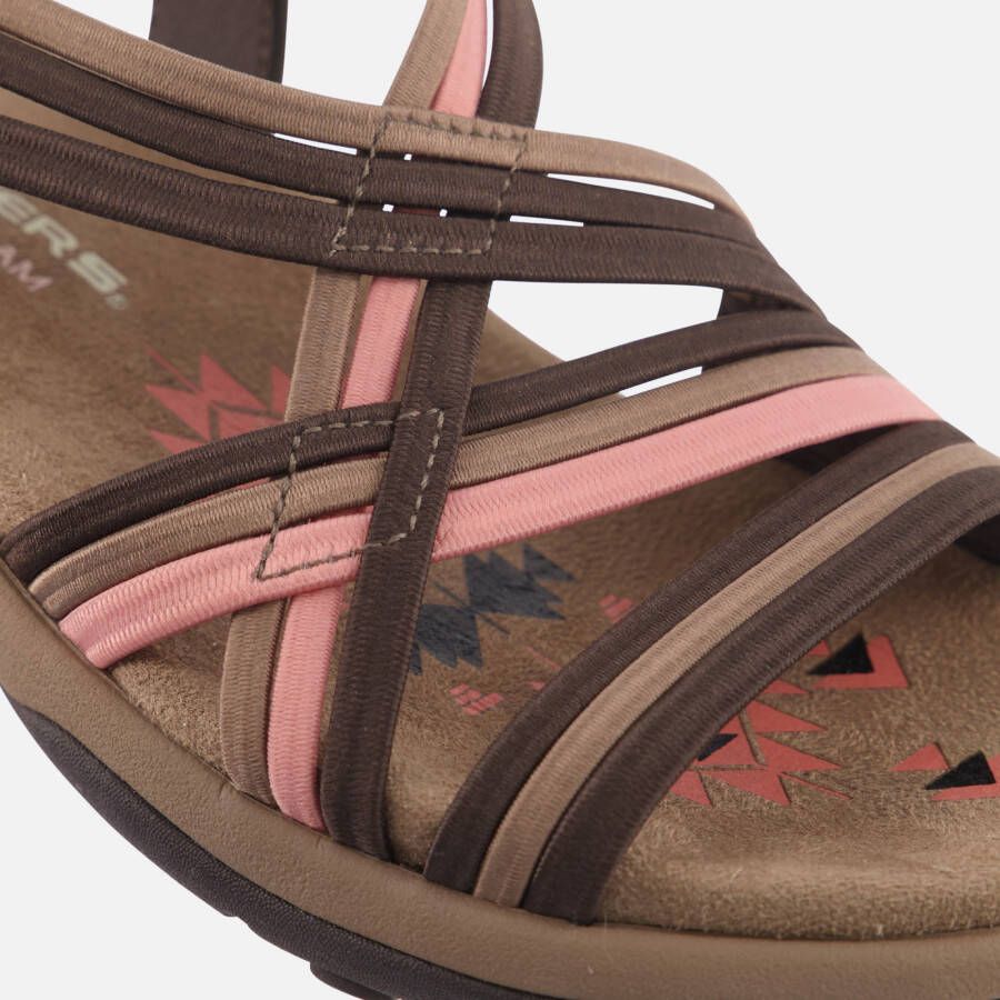 Skechers Reggae Slim Sandalen taupe Textiel